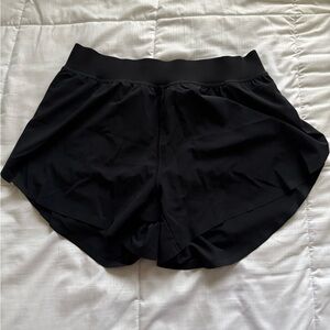 CRZ YOGA Black Athletic Shorts Lightweight Performance